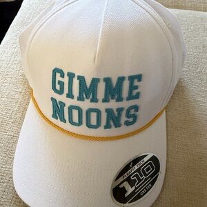 White and Yellow Women's Cap